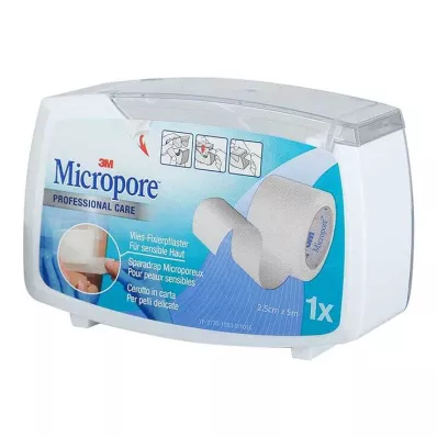 MICROPORE Μη υφασμένο επίθεμα 2,5 cmx5 w.Abr.1530NP-1SD, 1 τεμ