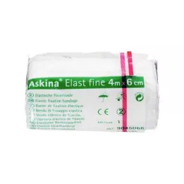 ASKINA Επίδεσμος Elast Fine 6 cmx4 m σε συσκευασία σελοφάν, 1 τεμάχιο