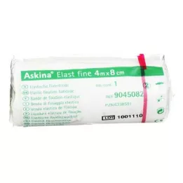 ASKINA Επίδεσμος Elast Fine 8 cmx4 m σε συσκευασία σελοφάν, 1 τεμάχιο