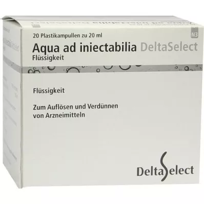 AQUA AD iniectabilia πλαστικό, 20X20 ml