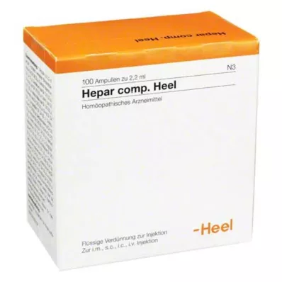 HEPAR COMP.Αμπούλες φτέρνας, 100 τεμ
