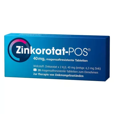 ZINKOROTAT POS δισκία με εντερική επικάλυψη, 20 τεμάχια