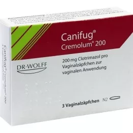 CANIFUG Κολπικά υπόθετα Cremolum 200, 3 τεμάχια