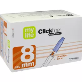 MYLIFE Βελόνες στυλό Clickfine AutoProtect 8 mm 29 G, 100 τεμάχια