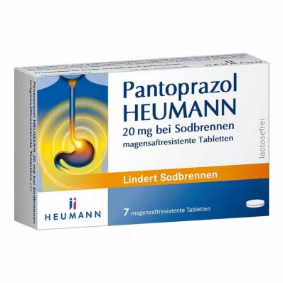 Παντοπραζόλη HEUMANN 20 mg για καούρες, 7 τεμ