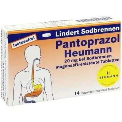 PANTOPRAZOL Heumann 20 mg για καούρα msr. δισκία, 14 τεμάχια