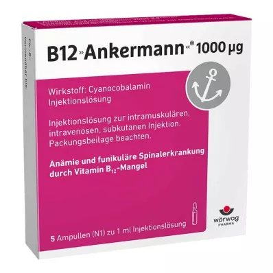 B12 ANKERMANN Αμπούλες 1.000 μg, 5X1 ml