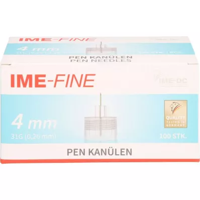 IME-λεπτή κάνουλα Universal Pen 31 G 4 mm, 100 τεμάχια
