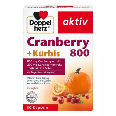 DOPPELHERZ Κάψουλες Cranberry+Pumpkin, 30 κάψουλες DOPPELHERZ Κάψουλες Cranberry+Pumpkin, 30 κάψουλες