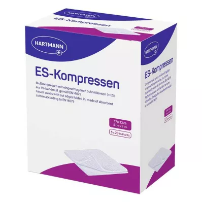 ES-Συμπιέσεις αποστειρωμένη μεγάλη συσκευασία 5x5 cm, 5x20 τεμάχια