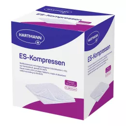 ES-KOMPRESSEN αποστειρωμένο 7,5x7,5 cm 12x χύμα συσκευασία, 5X20 τεμάχια