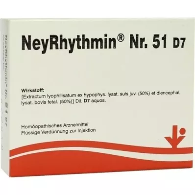 NEYRHYTHMIN No.51 D 7 αμπούλες, 5X2 ml
