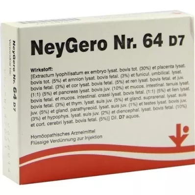 NEYGERO No.64 D 7 αμπούλες, 5X2 ml
