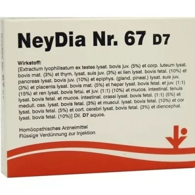 NEYDIA No.67 D 7 αμπούλες, 5X2 ml