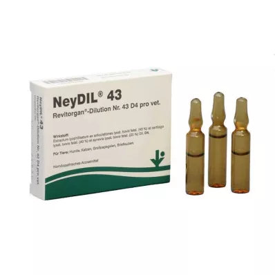NEYDIL No.43 Revitorgan Dil.D 4 ανά αμπούλα vet., 5X2 ml