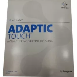 ADAPTIC Touch 20x32 cm μη προσκολλητικός επίδεσμος σιλικόνης, 5 τεμ