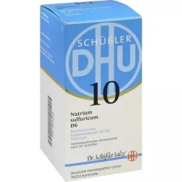 BIOCHEMIE DHU 10 Natrium sulphuricum D 6 δισκία, 420 τεμάχια