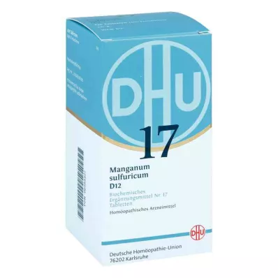 BIOCHEMIE DHU 17 Manganum sulfuricum D 12 δισκία, 420 τεμάχια