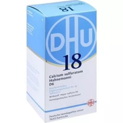 BIOCHEMIE DHU 18 Calcium sulphuratum D 6 δισκία, 420 κάψουλες