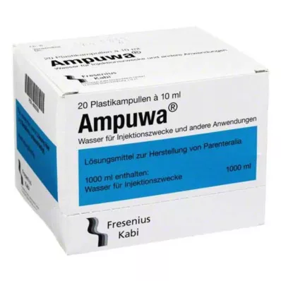 Πλαστικές φύσιγγες Ampuwa ενέσιμο / διάλυμα έγχυσης, 20X10 ml Πλαστικές φύσιγγες Ampuwa ενέσιμο / διάλυμα έγχυσης, 20X10 ml