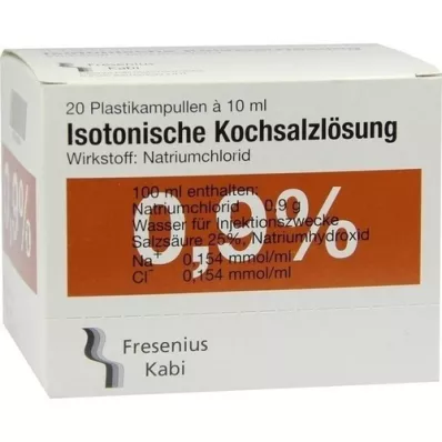 KOCHSALZLÖSUNG Ενέσιμο διάλυμα 0,9% Pl.Fresenius, 20X10 ml