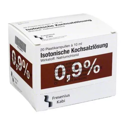 KOCHSALZLÖSUNG Ενέσιμο διάλυμα 0,9% Pl.Fresenius, 20X10 ml KOCHSALZLÖSUNG Ενέσιμο διάλυμα 0,9% Pl.Fresenius, 20X10 ml