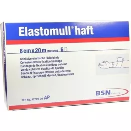 ELASTOMULL αυτοκόλλητος επίδεσμος στερέωσης 8 cmx20 m, 6 τεμ