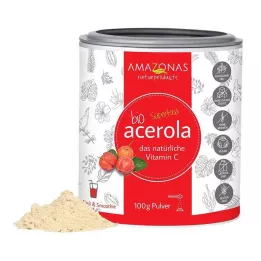 ACEROLA 100% καθαρή βιολογική φυσική βιταμίνη C σε σκόνη, 100 g