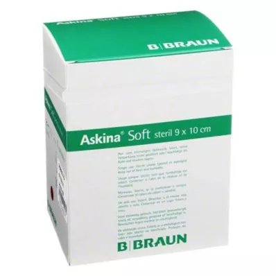 ASKINA Μαλακός επίδεσμος τραύματος 9x10 cm αποστειρωμένος, 50 τεμάχια