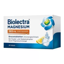 BIOLECTRA Μαγνήσιο 365 mg fortissimum lemon, 20 τεμάχια