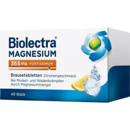 BIOLECTRA Μαγνήσιο 365 mg fortissimum lemon, 40 τεμάχια