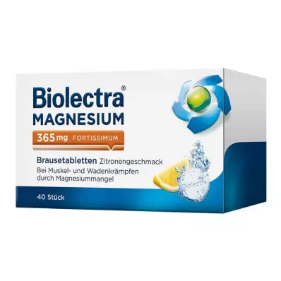 BIOLECTRA Μαγνήσιο 365 mg fortissimum lemon, 40 τεμάχια