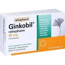 GINKOBIL-ratiopharm 80 mg επικαλυμμένα με λεπτό υμένιο δισκία, 120 τεμάχια