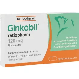 GINKOBIL-ratiopharm 120 mg επικαλυμμένα με λεπτό υμένιο δισκία, 30 τεμάχια