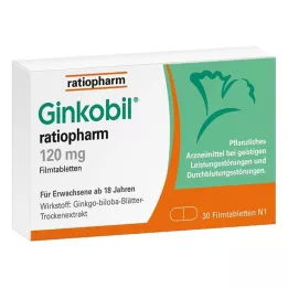 GINKOBIL-ratiopharm 120 mg επικαλυμμένα με λεπτό υμένιο δισκία, 30 τεμάχια