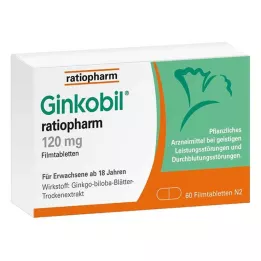GINKOBIL-ratiopharm 120 mg επικαλυμμένα με λεπτό υμένιο δισκία, 60 τεμάχια