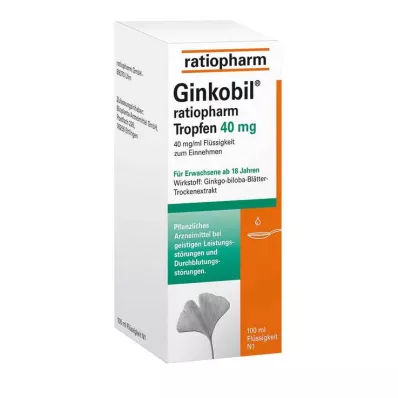 Ginkobil ratiopharm 40mg με σταγόνες Ginkgo biloba, 100 ml