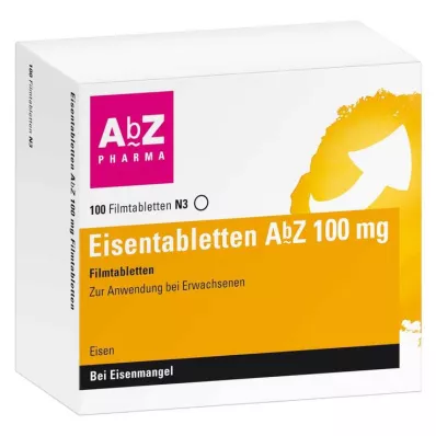 EISENTABLETTEN AbZ 100 mg επικαλυμμένα με λεπτό υμένιο δισκία, 100 τεμάχια EISENTABLETTEN AbZ 100 mg επικαλυμμένα με λεπτό υμένιο δισκία, 100 τεμάχια