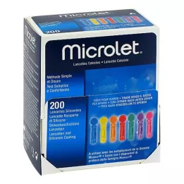 MICROLET Λαντσέτες χρωματιστές, 200 τεμάχια