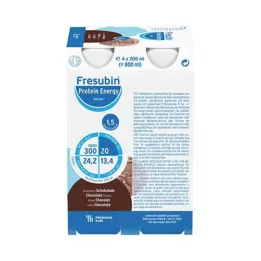 FRESUBIN PROTEIN Ενέργεια DRINK Φιάλη σοκολάτας, 4X200 ml