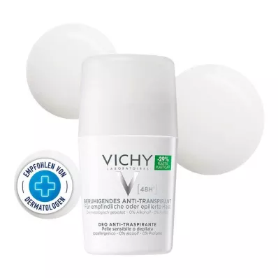 VICHY DEO Roll-on Sensitive Antiperspirant 48h, 50 ml
