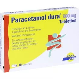 PARACETAMOL δισκία dura 500 mg, 10 τεμάχια