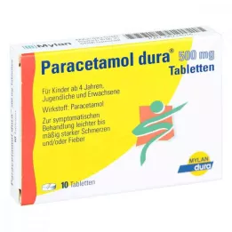 PARACETAMOL δισκία dura 500 mg, 10 τεμάχια