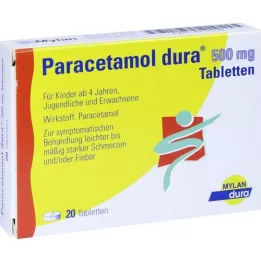 PARACETAMOL δισκία dura 500 mg, 20 τεμάχια