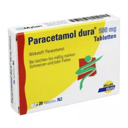 PARACETAMOL δισκία dura 500 mg, 20 τεμάχια