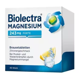 BIOLECTRA Ταμπλέτες μαγνησίου 243 mg forte lemon, 40 τεμάχια