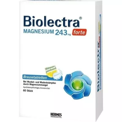 BIOLECTRA Ταμπλέτες μαγνησίου 243 mg forte lemon, 60 τεμάχια