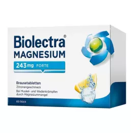 BIOLECTRA Ταμπλέτες μαγνησίου 243 mg forte lemon, 60 τεμάχια