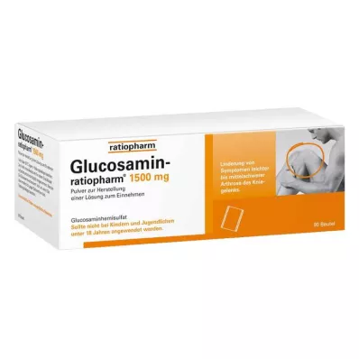 GLUCOSAMIN-RATIOPHARM 1500 mg Plv.για χρήση από το στόμα, 90 τεμάχια