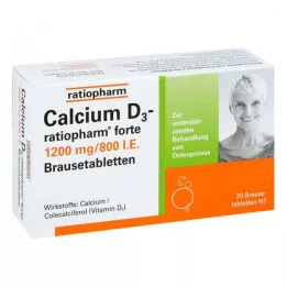 CALCIUM D3-ratiopharm forte αναβράζοντα δισκία, 20 τεμάχια